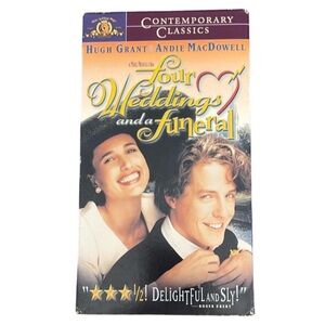 Four Weddings and a Funeral VHS Romantic Comedy 1993 MGM Grant MacDowell
